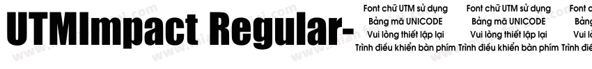UTMImpact Regular字体转换